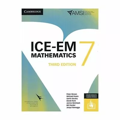 ICE-EM Mathematics Year 7 By Peter Brown Third Edition Paperback Book • $65