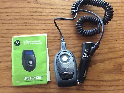 Motorola Portable Bluetooth Hands-Free Speaker T305  W/ Instructions Car Adapter • $13.95