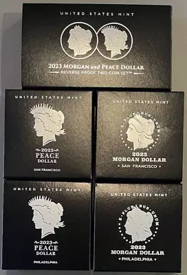 2023 Morgan & Peace Dollars - Complete 6 Coin Set - OGP & COA Included • $549.95