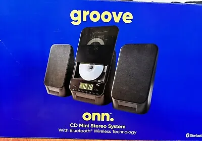 ONN Groove Boombox CD Radio Bluetooth Mini Stereo System Open Box W/ Scratches • $22