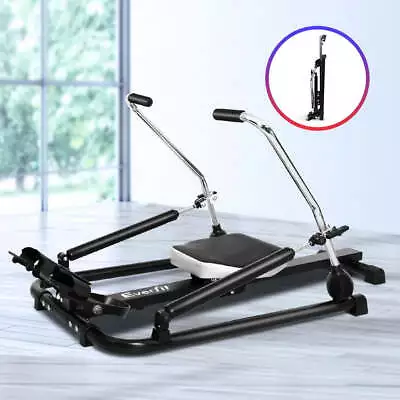 Everfit Rowing Exercise Machine Rower Hydraulic Resistance Fitness Gym Cardio • $145.95