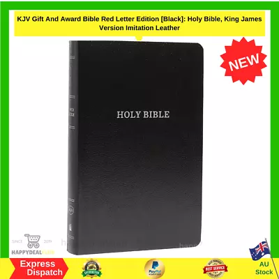 KJV Gift And Award Bible Red Letter Edition [Black]: Holy Bible King James Vers • $17.50