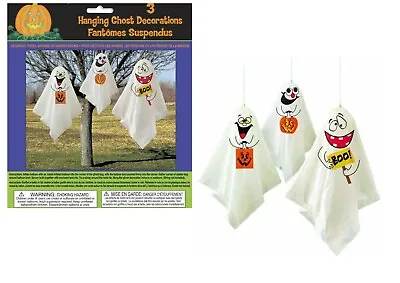 £2.99 • Buy 3 Hanging Ghosts Decorations Outdoor Indoor Halloween Party