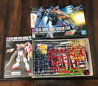 $19.99 • Buy HG XXXG-00W0 Wing Gundam Zero HGAC Plastic Model Kit Bandai Hobby 174 Open Box