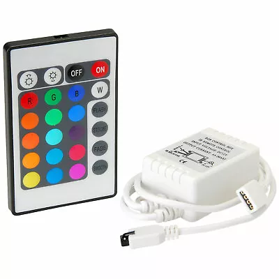 4-Pin 12v RGB LED Strip Controller W/ Functions & Remote For 5050 3528 RGB Strip • $9.95