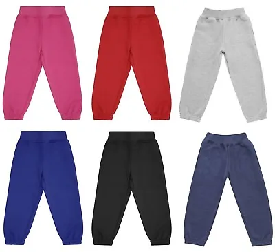 Kids Baby Toddler Boy/Girl Fleece Lined Thick Warm Joggers Jogging Bottoms Pants • £7.79