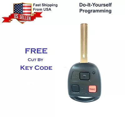 3 Buttons Remote FOB For Lexus RX300 With 4C 312MHz (FREE Cut By Key Code) • $29.98