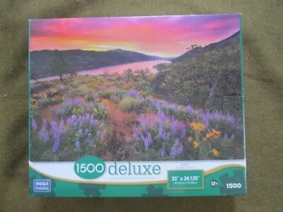 Mega Puzzles Sunset Show 1500 Piece Deluxe Jigsaw Puzzle Sealed Large 33 X24  • $19