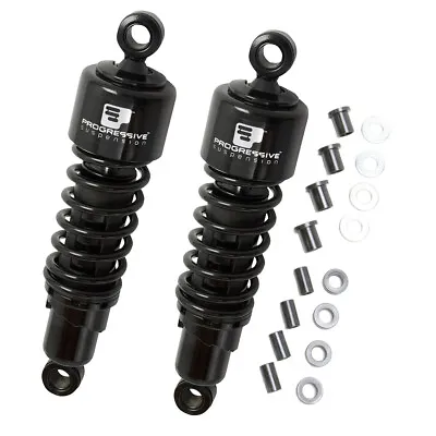 Progressive Suspension 412 Harley Shocks 12.5  Black - 412-4076B • $299.94