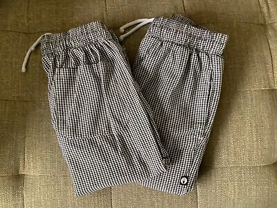 2 Pairs Of Chef Works Checked Chef Trousers 34/36    • £20