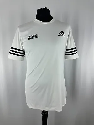 Mens Adidas Short Sleeve Shirt  DFB & McDonalds Football Shirt White M • £25