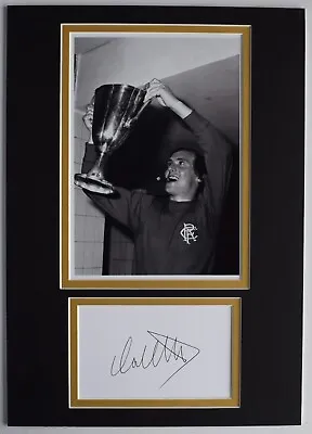 Colin Stein Signed Autograph A4 Photo Display Glasgow Rangers Football AFTAL COA • £19.99