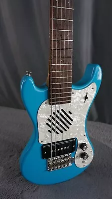 MarineRider Mosrite Ventures Travel Guitar W/ Built In Effects - Blue • $599