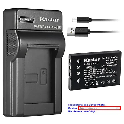 Kastar Battery Slim Charger For Universal Remote Control URC MX 880 As NP-60 • $12.49
