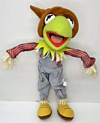 Kermit Frog Scarecrow Plush Doll Muppets Wizard Of Oz Poseable 22 Inch Y2K • $36.99