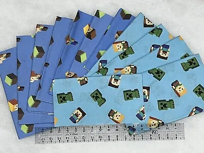 Alex & Steve  Video Game  12 Minecraft Fabric Remnants Xbox  Mojang Approx 5.5yd • $25
