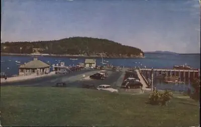 1955 Mount Desert IslandME Bar Harbor And Municipal Pier Hancock County Maine • $9.99