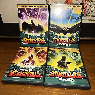 Lot Of 4 DVD Godzilla's Revenge Vs Mothra Rodan TERROR OF MECHAGODZILLA. C27 • $40