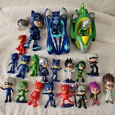 Lot Of PJ Masks Toys Vehicles And Figures Gekko Cat Boy And Many More 23 Pieces • $14.25