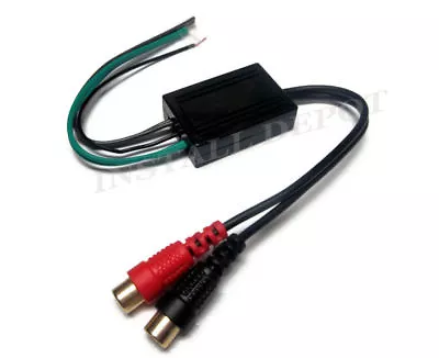 Compact 2 Channel Line Out Converter High To Low Input Gold RCAs Speaker To RCAs • $6.99