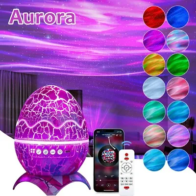 £25.98 • Buy Aurora Star Light LED Projector Starry Galaxy Night Lamp Music Speaker Egg UK