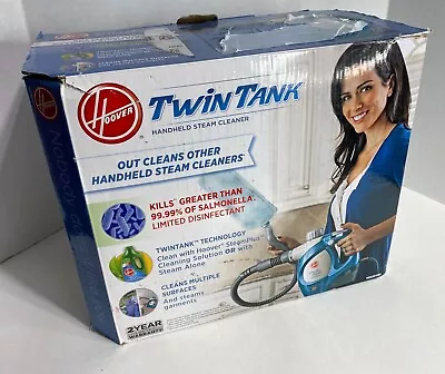 Hoover Twin Tank Handheld Steam Cleaner With Attachments Blue WH20100 - New • $54.95