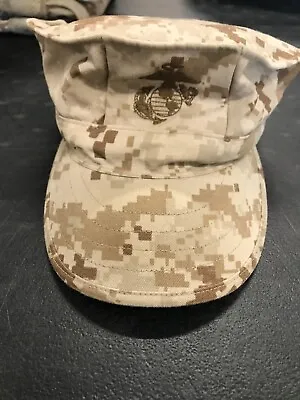 USMC Marine Corps Marpat Desert Garrison Cover Hat Size X-SMALL • $4.50