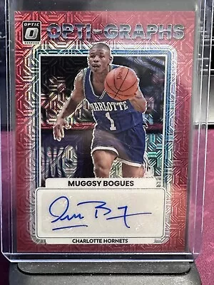 2022-23 Donruss Optic Opti-Graphs Autograph Muggsy Bogues Auto OG-MGB Hornets • $24.99