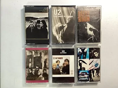 U2 Cassette Lot JoshuaTree October Rattle And Hum Achtung Baby Wide Awake Tested • $30