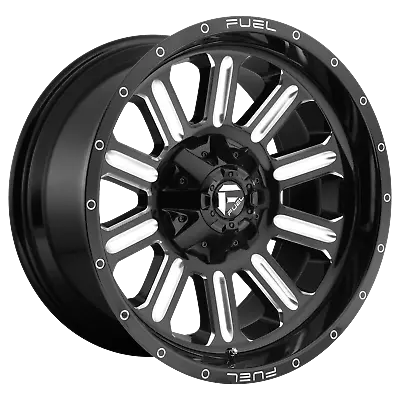 Fuel 1Pc HARDLINE Gloss Blk Milled 18x9  For Ford F250 Rim 8x170 +20 Offset Each • $376