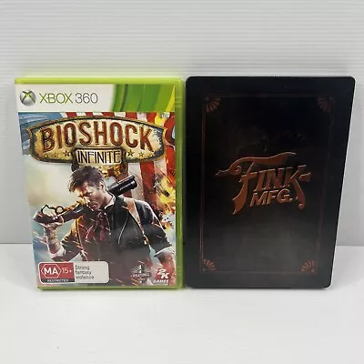 Bioshock Infinite Microsoft Xbox 360 Game + Steel Case - PAL Complete • $22