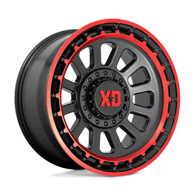 XD Series XD856 Omega 20x10 -18 Satin Black Red Wheel 8x165.1 8x6.5 (QTY 1) • $439