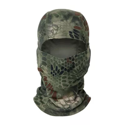 Tactical Camo Balaclava Hunting Shooting CS Face Mask Veil Scarf Snood Hood Head • $9.69