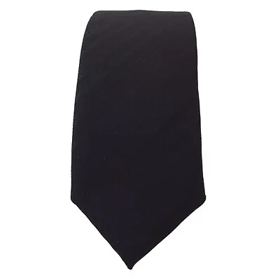 PAL ZILERI LAB Black Striped Wool Slim Tie Made In Italy 59 / 2  EX COND  • $62