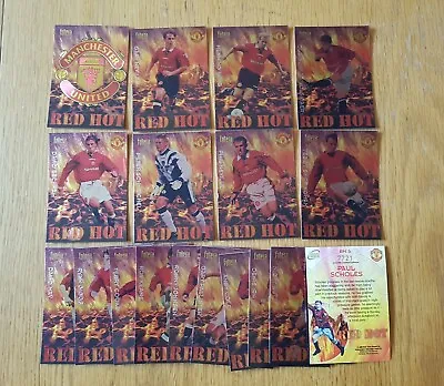 £2.99 • Buy Futera Manchester United 1998 -  Red Hot  Limited Edition Cards - Pick From List