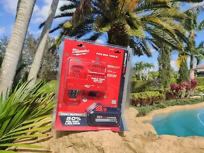 Milwaukee 48-59-1880 Red Lithium Xc 8.0 Battery & Rapid Charger Kit • $139.85