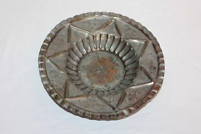 Antique Egyptian Copper Brass Bowl Hammered Designs Middle Eastern Bowl • $99.99