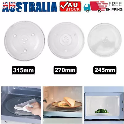 Microwave Plate Oven Turntable Parts Food Heating Glass Tray Dia 245/270/315mm • $14.95