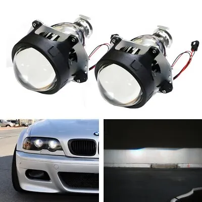 2x 3.0  H1 Bi-Xenon Projector Lens For Custom Headlights HID Conversion Retrofit • $35.99