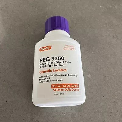 Rugby PEG3350 Powder Osmotic Laxative 8.3oz (Compare To MiraLAX) Exp 02/24 READ • $11.95