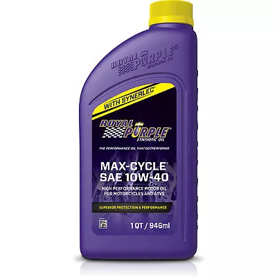 Royal Purple 01315 Max-Cycle 10W-40 Motorcycle/ATV Engine Oil Choose Quart Qty! • $22.06