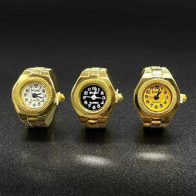 Vintage Rings Punk Elastic Stretchy Quartz Watch Rings For Women Man New Individ • $5.51