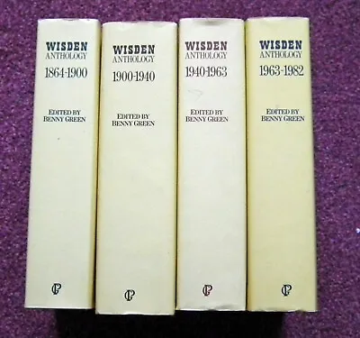 £24.50 • Buy Wisden Cricketers Anthology 4 Books 1864 To 1982 + Wisdens Cricket Records