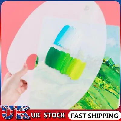 £5.59 • Buy Plastic Clear Oval Painting Palette Watercolor Pigment Paint Mixing Tray Pallet