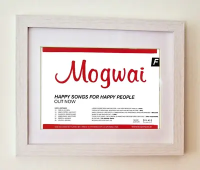 Mogwai+happy Songs For Happy People+framed Original Music Press Ad Poster+2003 • $50.52