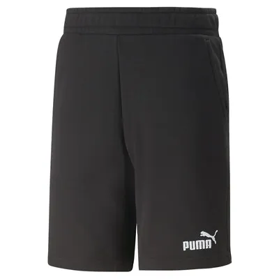 Puma Essentials Pique 9 Inch Shorts Mens Black Casual Athletic Bottoms 67339001 • $14.99