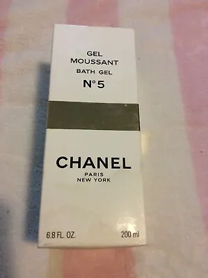 CHANEL NO. 5 BATH GEL GEL MOUSSANT 6.8 Oz/ 200 Ml DISCONTINUED RARE • £149.49