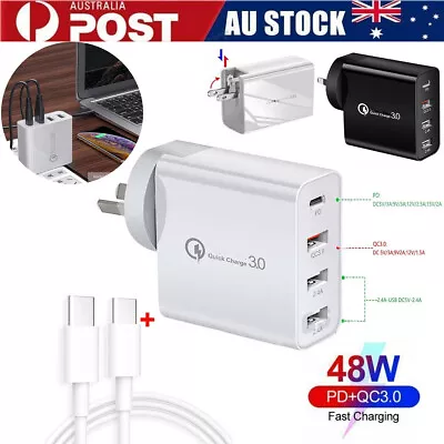 4 Port Charger Quick Charge 3.0 USB-C Type-C Wall AU Power Adapter Plug For Asus • $21.89