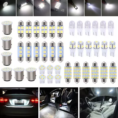 42pcs Combo LED Car Interior Dome Map Door Trunk License Plate Mixed Light White • $3.70