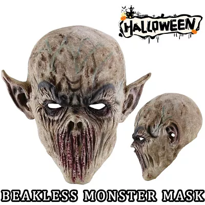 Halloween Scary Latex Full Head Mask Cosplay Clown Devil Horror Face Masks Prop • £6.89